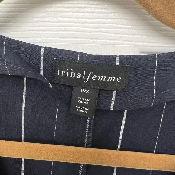 NWT navy structured cap-sleeve shirt dress with pockets - Picture 3 of 6